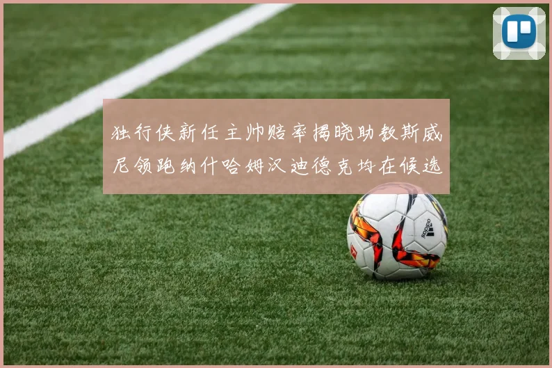 独行侠新任主帅赔率揭晓助教斯威尼领跑纳什哈姆汉迪德克均在候选之中